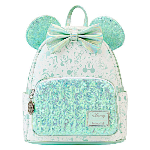 EXCLUSIVE DROP: Loungefly Disney 100 Mickey & Friends AOP Pale Turquoi – LF Lounge VIP