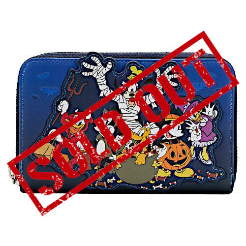 EXCLUSIVE DROP: Loungefly Disney Mickey And Friends Halloween Haunted House Wallet - 9/2/22