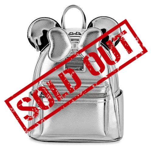 EXCLUSIVE DROP: Loungefly Disney Parks Disney100 Platinum Celebration Minnie Mouse Mini Backpack - 12/12/22