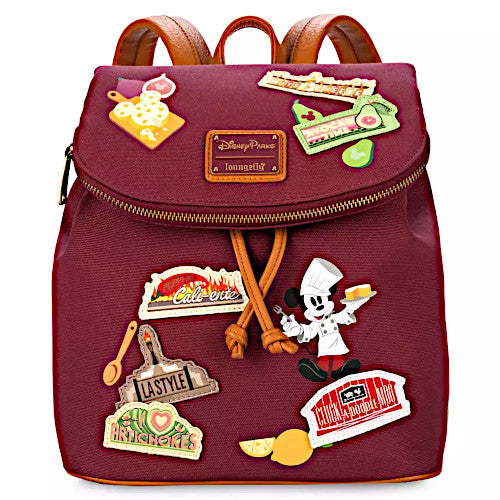 EXCLUSIVE DROP: Loungefly Disney Parks Disney California Adventure Food & Wine Festival 2024 Mini Backpack - 4/22/24