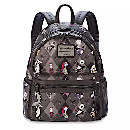 EXCLUSIVE DROP: Loungefly Disney Parks The Nightmare Before Christmas Character AOP Mini Backpack - 7/29/24