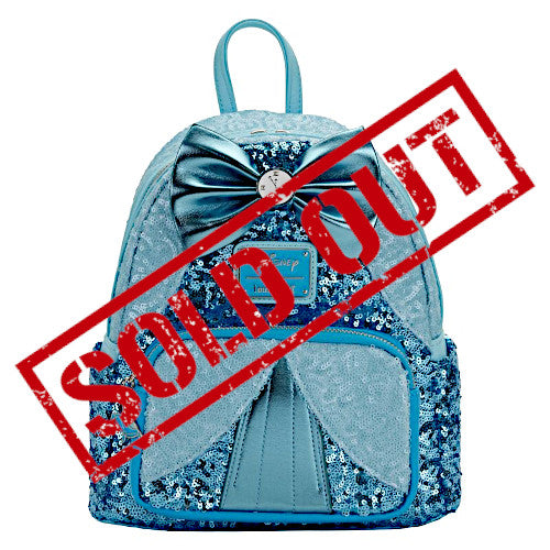 EXCLUSIVE RESTOCK: Loungefly Disney Princess Cinderella Sequin Mini Backpack - 2/28/23