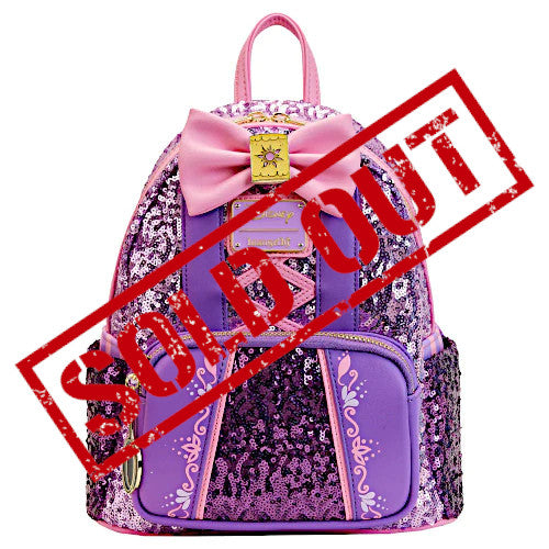 EXCLUSIVE RESTOCK: Loungefly Disney Princess Rapunzel Sequin Mini Backpack - 5/3/23