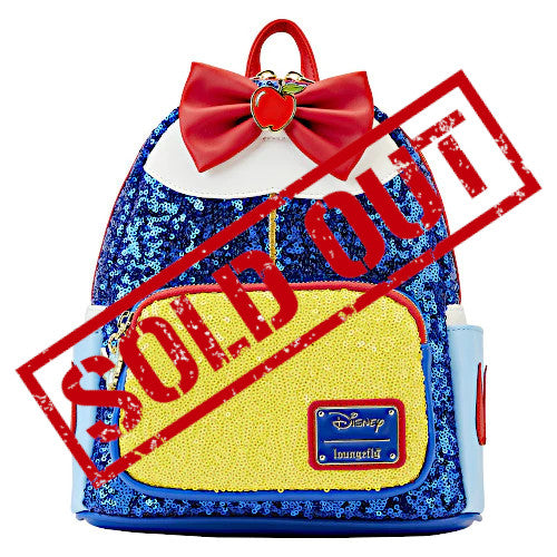 EXCLUSIVE RESTOCK: Loungefly Disney Princess Snow White Sequin Mini Backpack - 8/18/23