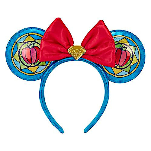 EXCLUSIVE DROP: Loungefly Disney Princess Stained Glass Collection Snow White Ears Headband