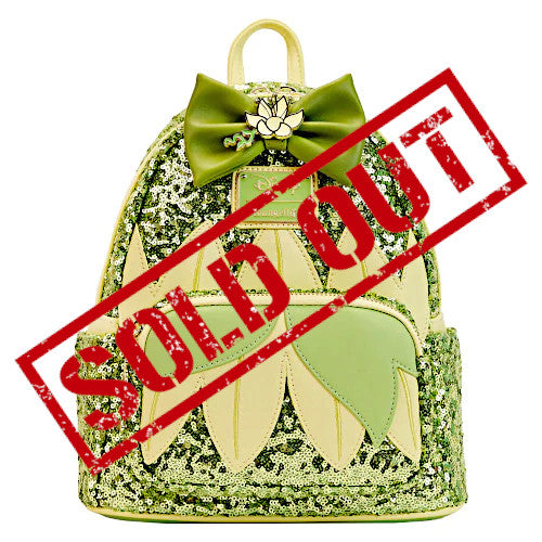 EXCLUSIVE RESTOCK: Loungefly Disney Princess Tiana Sequin Mini Backpack - 5/3/23