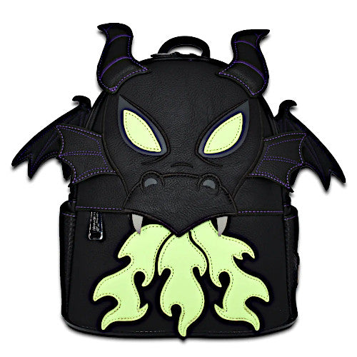 EXCLUSIVE RESTOCK: Loungefly Disney Sleeping Beauty Maleficent Dragon Glow Cosplay Mini Backpack - 10/20/23