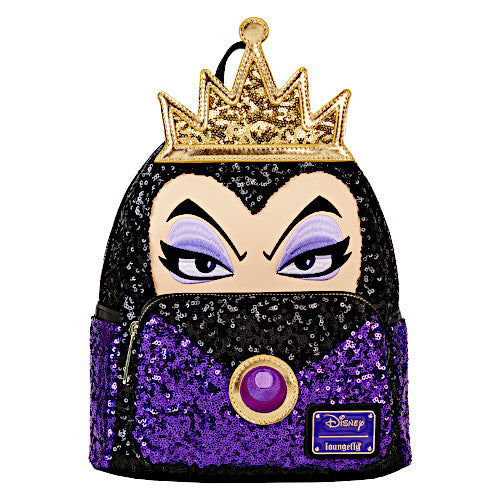 EXCLUSIVE DROP: Loungefly Disney Villains Evil Queen Sequin Cosplay Mini Backpack - 1/5/24