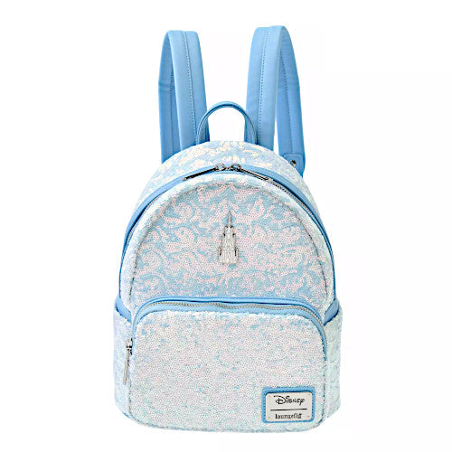EXCLUSIVE DROP: Loungefly Frozen 10th Anniversary Elsa Crystal Ice Holiday Sequin Mini Backpack - COMING SOON