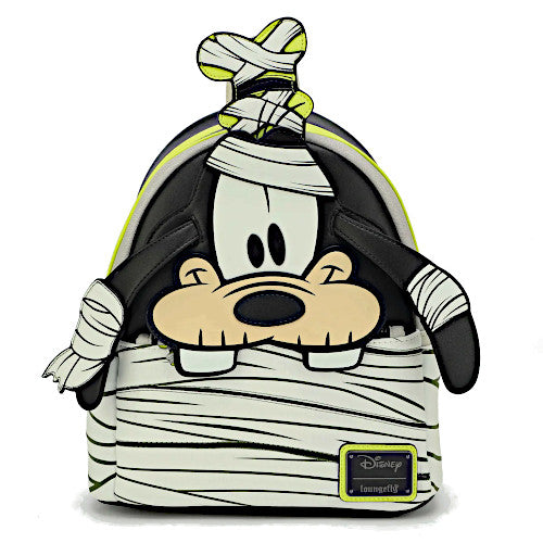 EXCLUSIVE DROP: Loungefly Halloween Goofy Mummy Glow Mini Backpack - 8/28/23