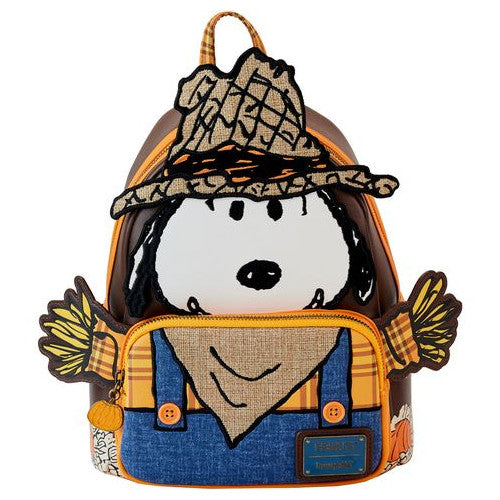 Loungefly Halloween Peanuts Snoopy Scarecrow Cosplay Mini Backpack
