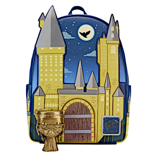 EXCLUSIVE DROP: Loungefly Harry Potter Hogwarts Mini Backpack & Albus Dumbledore Pop! Bundle - 11/8/23