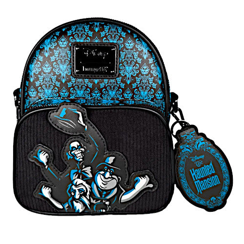 EXCLUSIVE DROP: Loungefly Haunted Mansion Hitchhiking Ghosts Corduroy Convertible Mini Backpack - 9/5/25