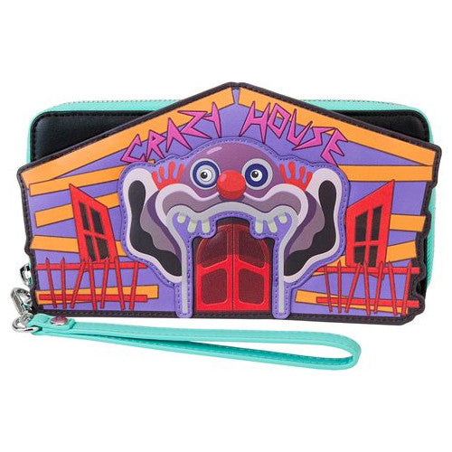 Loungefly Killer Klowns From Outer Space Crazy House Wristlet Wallet