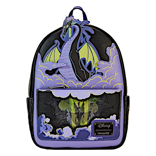 EXCLUSIVE DROP: Loungefly Maleficent Dragon Lenticular Glow Mini Backpack - 10/6/23