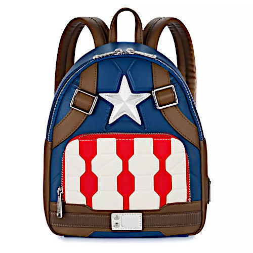EXCLUSIVE DROP: Loungefly Marvel Captain America Cosplay Mini Backpack - 7/3/23