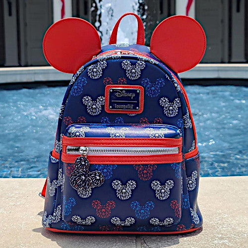 EXCLUSIVE DROP: Loungefly Mickey Mouse Americana Wishes Fireworks Mini Backpack - 7/1/23