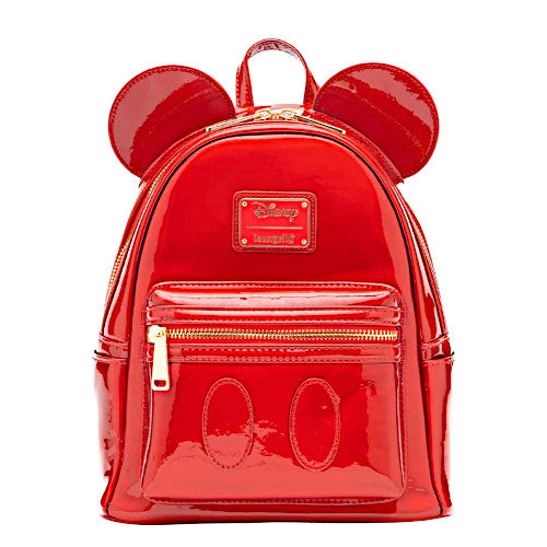 EXCLUSIVE DROP: Loungefly Mickey Mouse Ruby Red Holographic Mini Backpack - 3/13/24