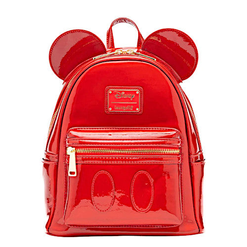 Loungefly Disney Mickey Mouse Holographic Series Mini Backpack: Ruby - 707 Street Exclusive