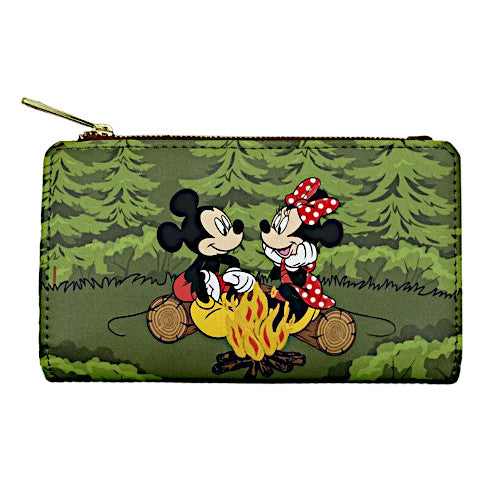 EXCLUSIVE DROP: Loungefly Mickey Mouse & Friends Camping Scene Glow Wallet - 5/25/23