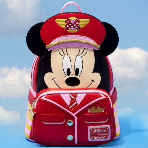 EXCLUSIVE DROP: Loungefly Minnie Mouse Pilot Mini Backpack - 4/26/24