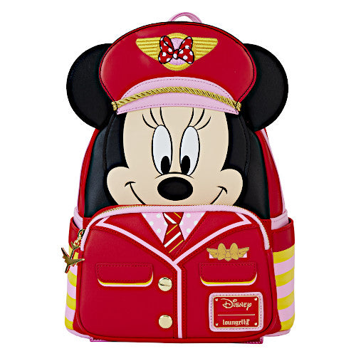 EXCLUSIVE DROP: Loungefly Minnie Mouse Pilot Mini Backpack - 4/26/24