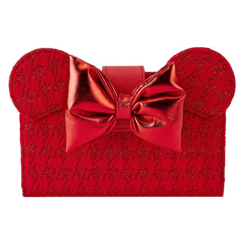 EXCLUSIVE DROP: Loungefly Minnie Mouse Red Glitter Tonal Wallet - 10/16/23