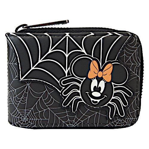 Loungefly Minnie Mouse Spider Glow Accordion Wallet