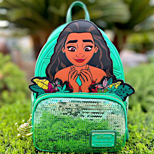 EXCLUSIVE DROP: Loungefly Moana Heart Of Te Fiti Sequin Glow Mini Backpack - 6/16/23