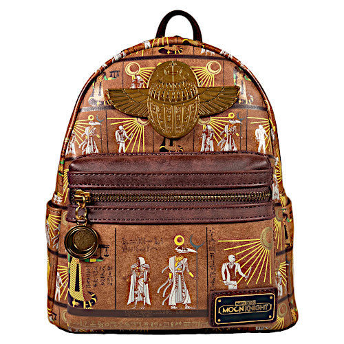 EXCLUSIVE DROP: Loungefly Moon Knight Hieroglyphics AOP Mini Backpack - 9/15/23