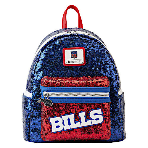 Loungefly NFL Buffalo Bills Sequin Mini Backpack