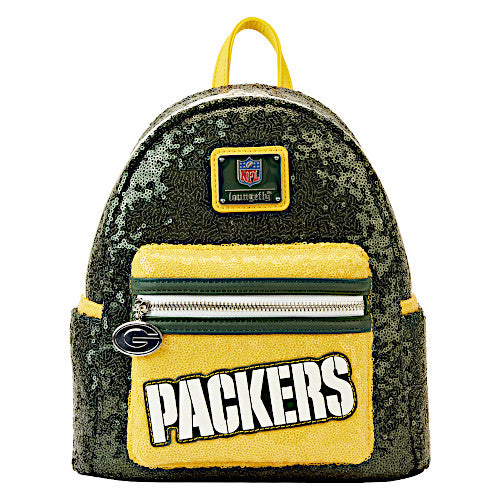 Loungefly NFL Green Bay Packers Sequin Mini Backpack