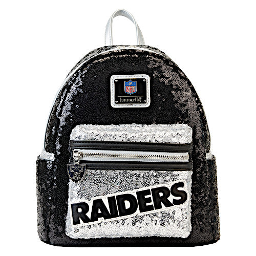 Loungefly NFL Las Vegas Raiders Sequin Mini Backpack