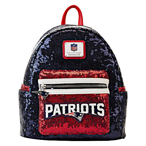Loungefly NFL New England Patriots Sequin Mini Backpack