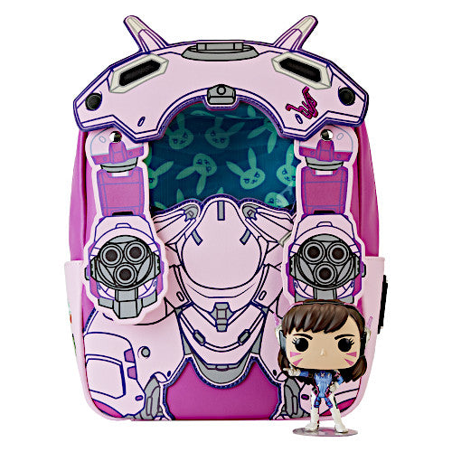 EXCLUSIVE DROP: Loungefly Overwatch D.Va Meka Suit Pop! & Mini Backpack Bundle- 11/2/23