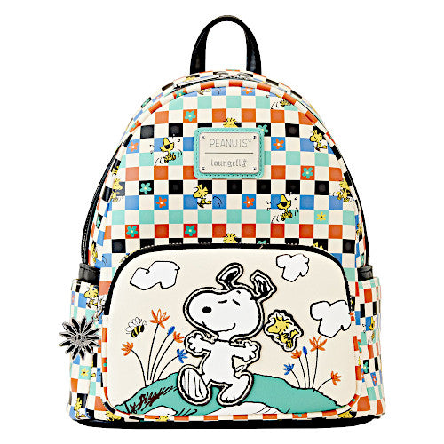 EXCLUSIVE RESTOCK: Loungefly Peanuts Snoopy & Woodstock Checkered Mini Backpack - 7/21/23