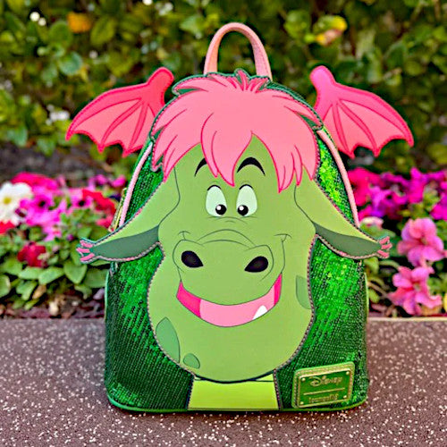 EXCLUSIVE DROP: Loungefly Pete's Dragon Elliot Sequin Cosplay Mini Backpack - 10/19/23