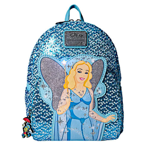 EXCLUSIVE DROP: Loungefly Pinocchio Blue Fairy Sequin Mini Backpack - 8/18/23