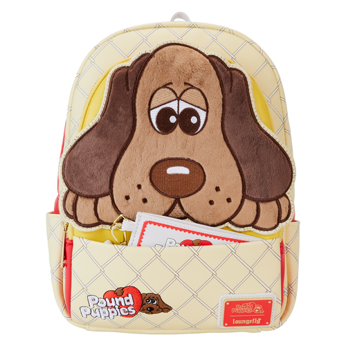 Loungefly Pound Puppies 40th Anniversary Plush Mini Backpack With Card Holder