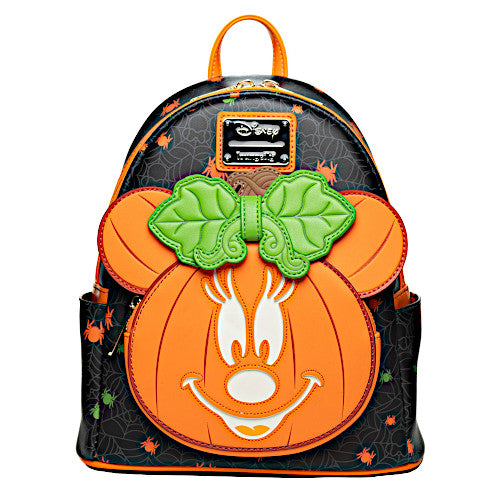 EXCLUSIVE DROP: Loungefly Pumpkin Minnie Mouse Halloween Glow Mini Backpack - 7/28/23