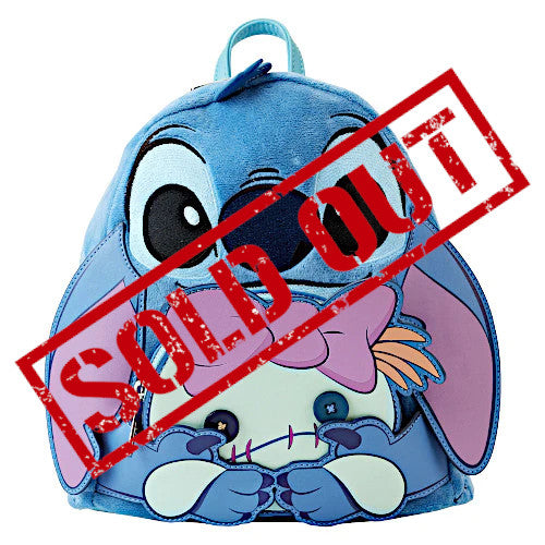 EXCLUSIVE DROP: Loungefly SDCC 2023 Stitch & Scrump Plush Cosplay Mini Backpack - 7/20/23