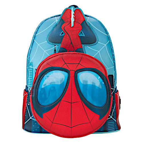 SDCC Limited Edition Spider-Man Lenticular Glow Mini Backpack | Officially Licensed | Plastic/Vegan Leather