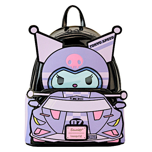 EXCLUSIVE DROP: Loungefly Sanrio Kuromi Tokyo Speed Racer Cosplay Mini Backpack - 6/21/23