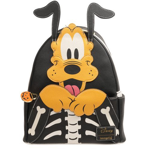 EXCLUSIVE DROP: Loungefly Skeleton Pluto Cosplay Halloween Glow Mini Backpack - 6/2/23