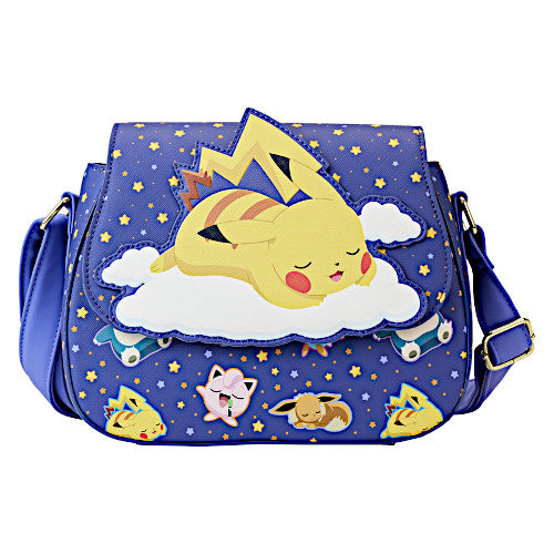 Loungefly Sleeping Pikachu & Friends Crossbody Bag