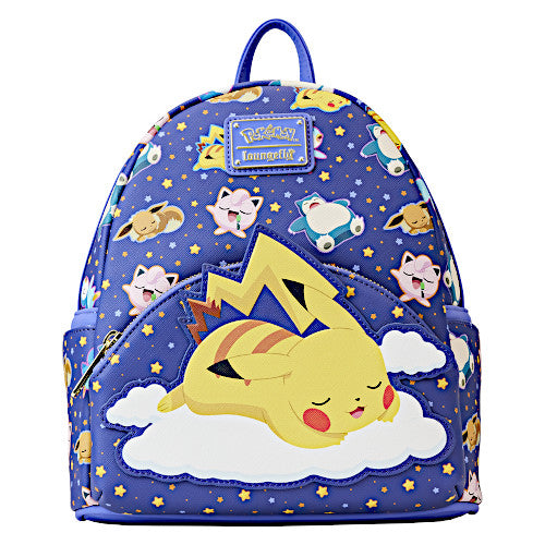 Loungefly Sleeping Pikachu & Friends Mini Backpack