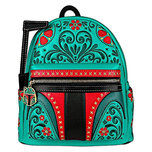 EXCLUSIVE DROP: Loungefly Star Wars Boba Fett Floral Embroidered Cosplay Mini Backpack - 6/13/23