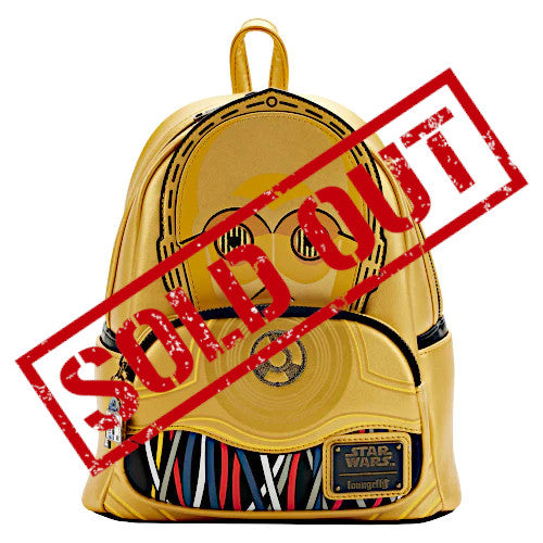 EXCLUSIVE RESTOCK: Loungefly Star Wars Celebration 2022 C-3PO Cosplay Mini Backpack - 2/6/23