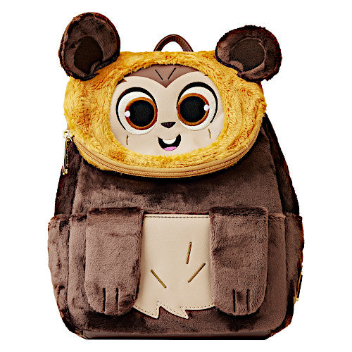 EXCLUSIVE DROP: Loungefly Star Wars Wicket Ewok Plush Cosplay Mini Backpack - 7/11/23