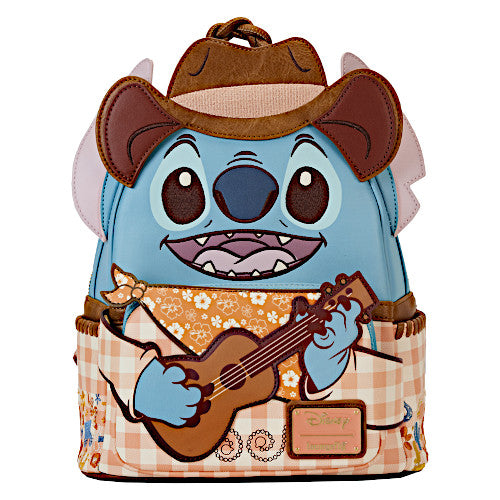 EXCLUSIVE DROP: Loungefly Stitch Western Cowboy Cosplay Mini Backpack - 2/8/24
